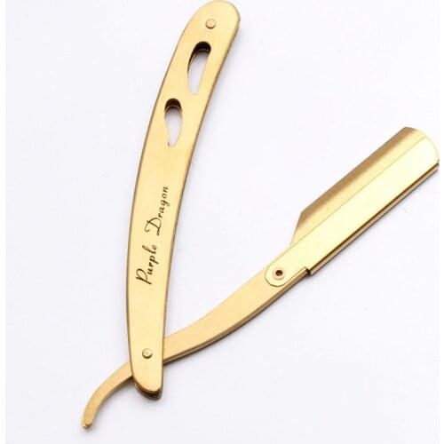 Face Hair Remover Folding Shaving Knife Manual Straight Barber Edge Razor Beard With Stainless Steel hairdressing devices