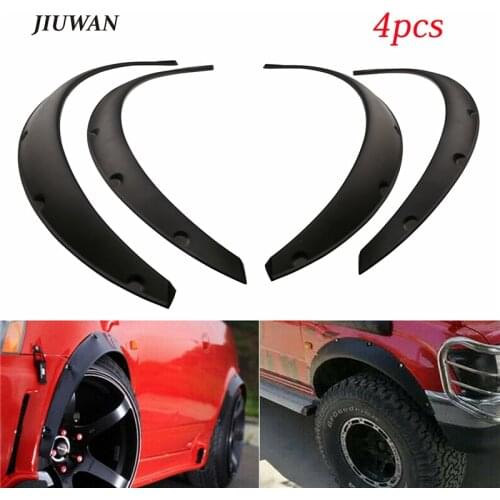 1 Set Universal Flexible Car For Fender Flares Cars Body Kits Mud Splash Guard Wheel Arches Extension For BMW For Benz For Ford