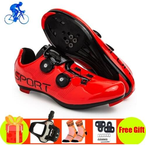 Cycling Sneakers Mens And Womens Professional Wear-resistant Road Bike Shoes Sapatilha Ciclismo Self-locking Breathable Shoes