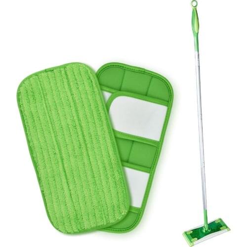 1/2/3pcs Mop Rags 12 Inch Fiber Cleaning Pad Mop Heads Cloth for Swiffer Sweeper Accessories