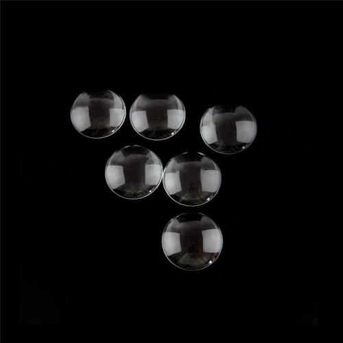 20pcs 25mm Round Glass Cabochons Glass Domed Round Transparent Clear Magnifying Glass Cabochon Hot