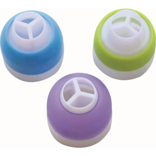 3Pcs/Set Three Color Cake Decorating Tools Icing Piping Nozzles Converter Durable Cream Coupler Confectionery Baking Tools