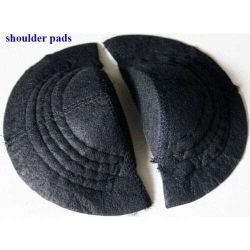 4pairs black 2.5cm Soft Pad Shoulder Padding sponge Shoulder Pads for Suit/Blazer/Trench Unisex Paddeds Sewing Accessories