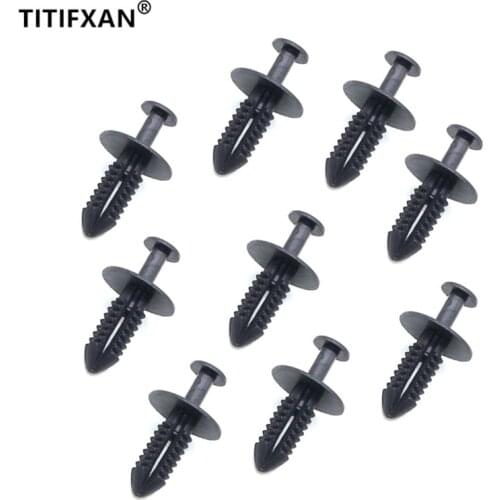 50PCS Auto Bumper Fender Leaf Plate Lining Fixed Clamp Grille Plastic Fastener Screws For Opel BMW Mercedes-Benz Retaining Clip
