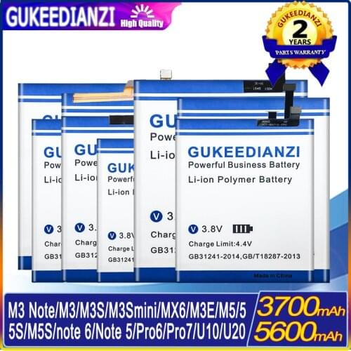 Battery For Meizu Note 5 6/M2 M3 Note/M2 M3S mini/Pro 6 7/MX4pro MX4 MX5 Mx6 Mx7 Battery BT43C BT61 BT42C BT53 BA792 BT65M BT51