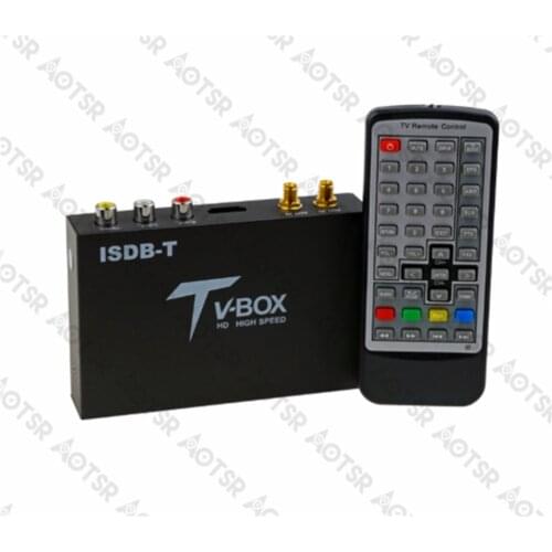 Aotsr Car Digital TV Box external ISDB-T TV Full seg dual tunners for Brazil/Peru(South American Countries)/Japan/Philippine