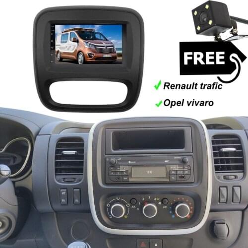 2Din Car Radio Multimedia Screen In-Dash for Renault trafic III 2016 auto stereo installation Dashboard Android 10 GPS Head Unit