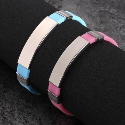 New Arrival High Quality Titanium Steel Bracelet Silicone Bangle For Woman Man Fashion Gift Jewelry Couple Accessories Charms