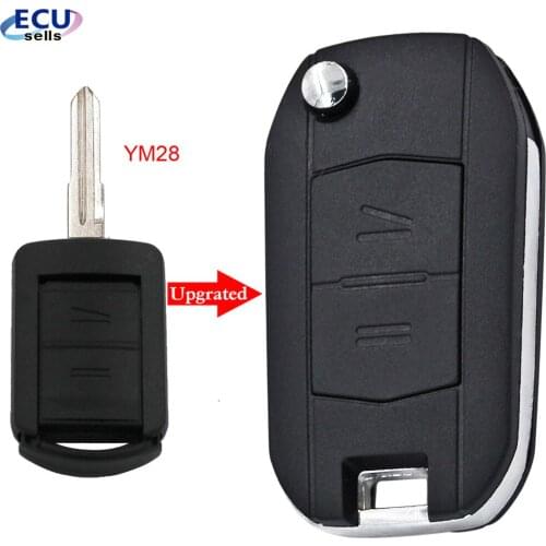 2 Button Remote Key Shell Case Fob For OPEL VAUXHALL CORSA C MERIVA COMBO With HU46 Blade