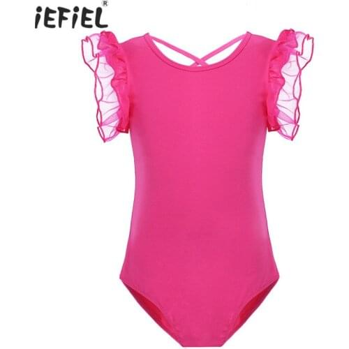 Kids Girls Ballet Leotard Dress For Children Dance Clothing Kids Ballet Dresses For Girl Gymnastics Dance Tutu Leotard Dancewear