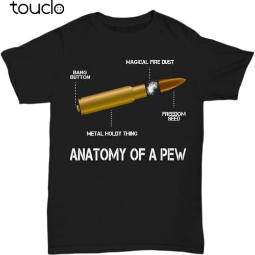 Anatomy Of A Pew Labeled T-Shirt For Men Gun Right 2nd Amendment Meme Tee Gifts