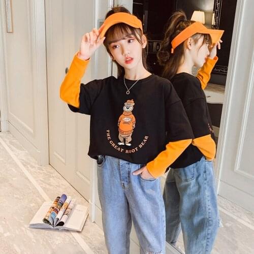 Cotton Spring Autumn Tops Hoodies Girls Sweatshirts Jacket Coat Kids Overcoat Outwear Teenager Wedding Party Dress