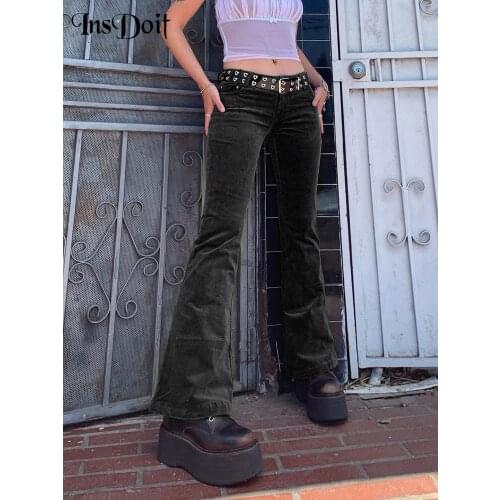 Женские вельветовые брюки INSDOIT China At AliExpress