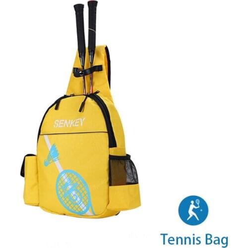 Fashion Chest Bag Tennis Racket Bag Waterproof Horizontal Bag Women‘s Single Shoulder Bag Travel Sports Large Capacity Backpack
