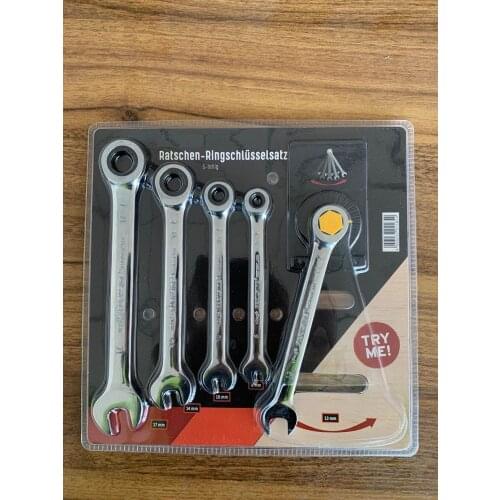 5 pcs ratchet spanner set