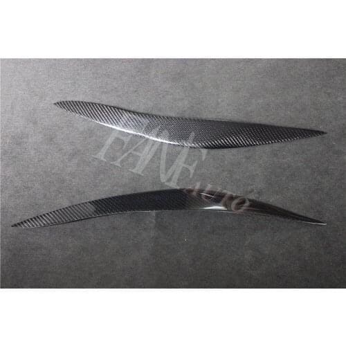 Carbon Fiber Headlight Cover Eyebrows Eyelids for BMW F10 523I 528I 535I 550I 2010-2017