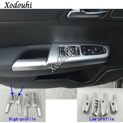 For Kia Sportage KX5 2019 2020 Car Sticker Styling Inner Door Window Glass Switch Panel Cover Trim Lift Frame Armrest Handrail