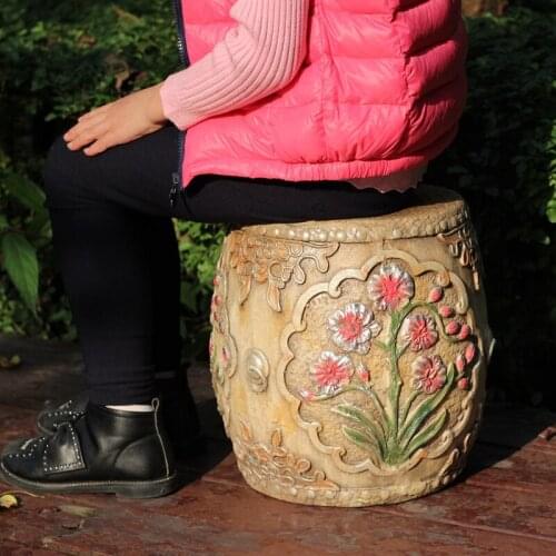 New Chinese Style Garden Stool Decoration Courtyard Decoration Outdoor outside Antique a Block of Stone Used as a Seat Stone