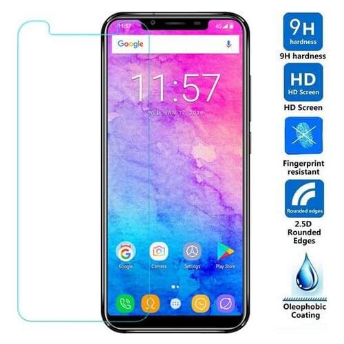 OUKITEL U18 Tempered Glass 100% New Good Quality Premium 9H Screen Protector Film Accessories for OUKITEL U18 (Not 100% Covered)