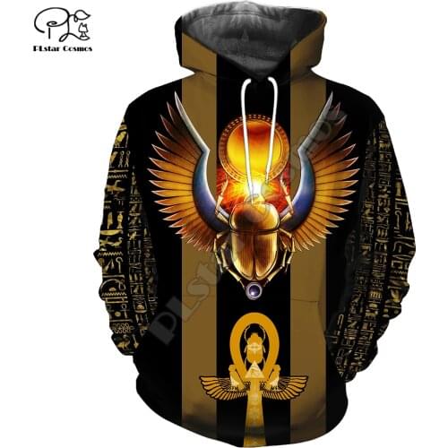PLstar Cosmos Horus Egyptian God Pharaoh Anubis Ancient Egypt Tattoo 3DPrint Men/Women Tracksuit Streetwear Pullover Hoodies A-1