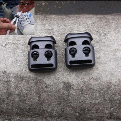 10PCS Shoe Buckles Sneaker Shoe Laces Closure Shoelaces Buckles No-Tie Buckles Rope Clamp Cord Locks Stopper Outdoor Run