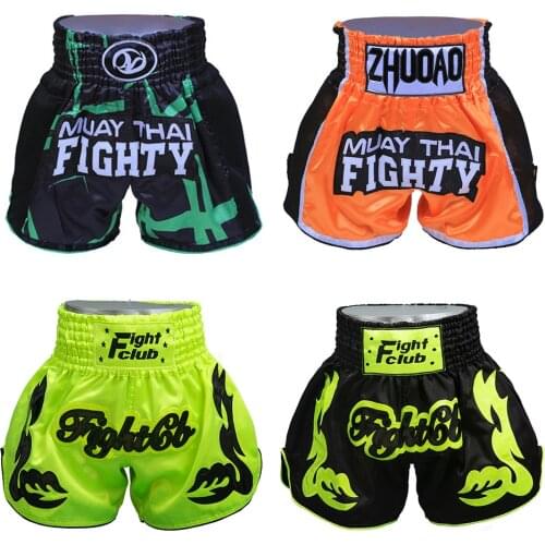 Kick Boxing Pants Breathable Thai Boxing Shorts Man Woman Children Short Muay Thai Sports Fitness Fighting Sanda Boxeo Trunks
