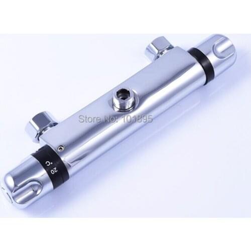 Wall Mounted Chrome Plated Brass Material Thermostatic Shower Faucet