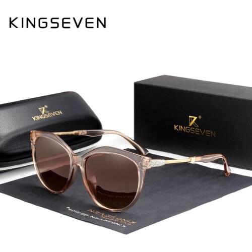 KINGSEVEN 2020 Fashion Sunglasses Elegant Series Women Polarized Glasses Double Frame Design Women Female Eyewear
