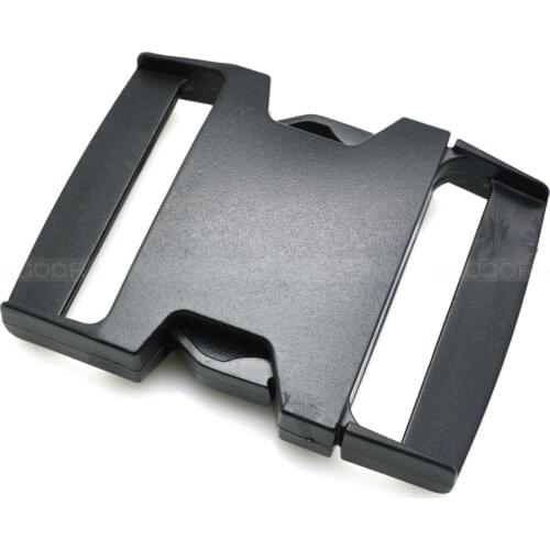1pcs Webbing Size 60mm Plastic Flat Side Release Buckles Adjustable Straps For Outdoor Sport Bag Travel Bag Buckle