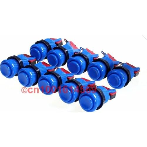10pcs/lot American Style Jamme Arcade Long Push Button Durable High Quality HAPP Style Switch Button With 2 Terminal Microswitch