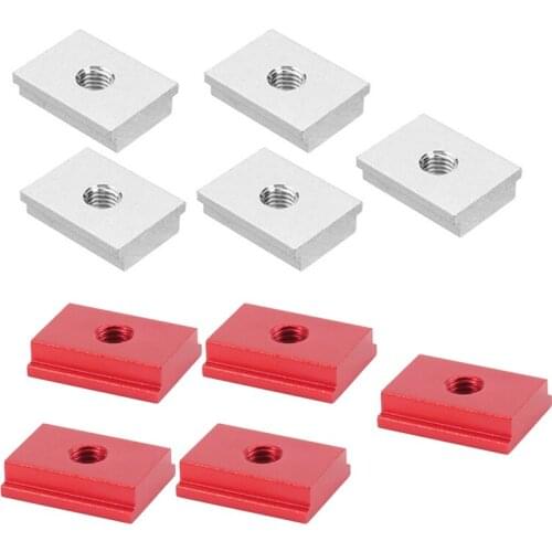 HOT 10Pcs T-Shaped Rail Slider T-Slot Nuts for Woodworking Tool Fasteners for Table Milling Machines