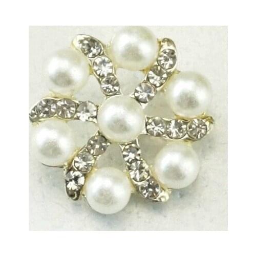 100Pcs/lot bulk rhinestones button white mother pearl button buckle 20mm diameter