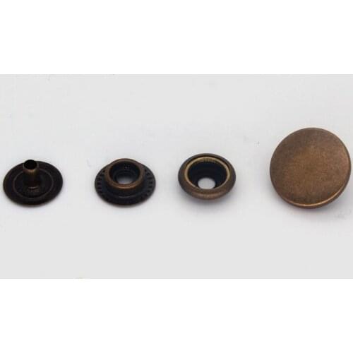 50sets bronze Brass Snap Fastener Press Stud Rivet Sewing Leather Button Craft Garment DIY Decoration Accessories 12/15/17/20mm