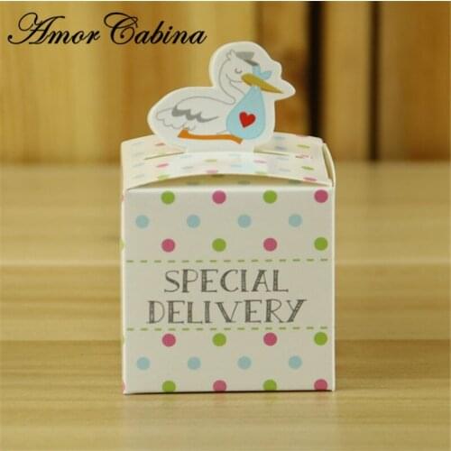 50pcs Creative Blue Dolphin / Animal / Car Candy Box Dessert Box Paper Bag Girl Boy Child Birthday Party Activity Party Supplies