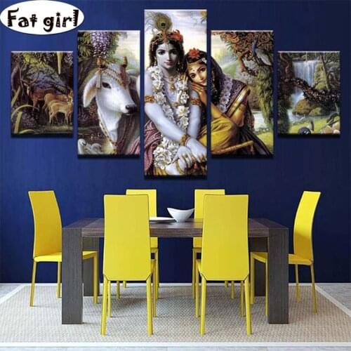 Diamond Painting 5D DIY Indian Idol painting animal Full Square/Round Embroidery Kits Art cross stitch mosaic Decorations Home