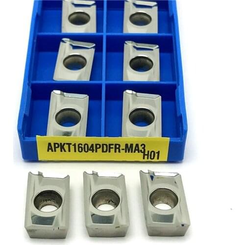 APKT1604 MA3 H01 Aluminum inserts Milling indexable tools high quality CNC Cutting tool APKT 1604 wood turning insert