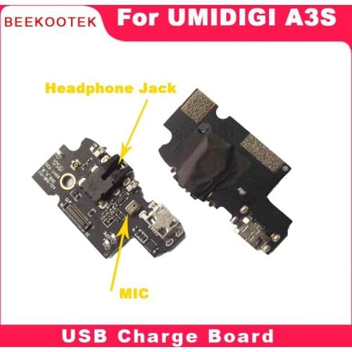 BEEKOOTEK New Original UMIDIGI A3S USB Charging Board Headphone Jack MIC Dock Replacement For UMIDIGI A3S Phone
