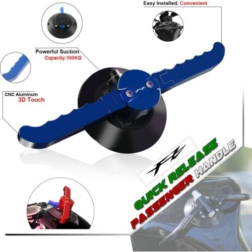 Quick Release Vacuum Pump Suction Cup Passenger Handgrips Tank Grab Bar Handle Armrest for YAMAHA FAZER 1000 FZ1 FZ6 FZ8 FZ1N