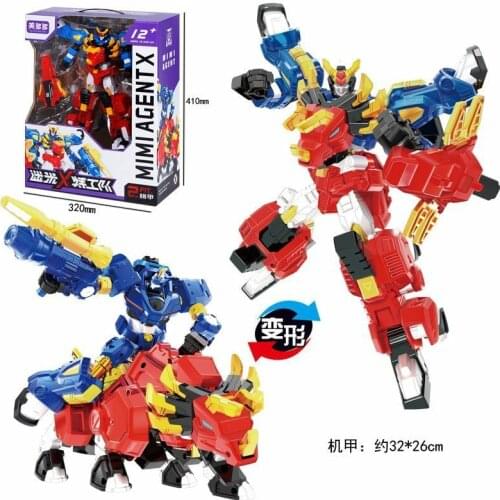 2021 New MiniForce Transformation Updated Version Action Figure Toys Agent Toys X Volt Semey Air Force Toys For Boys Gifts