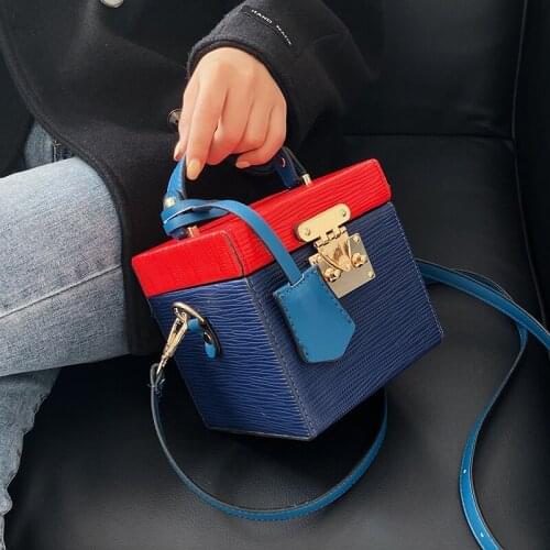 Elegant Female Tote Flip Box Bag 2020 Fashion New High Quality PU Leather Womens Designer Handbag Lock Shoulder Messenger Bag