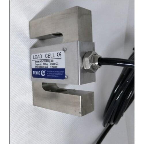 H3-C3-500KG-3B ZEMIC Weighing Sensor s-Type Tension Sensor Load Cells 50KG 100KG 200KG 500KG