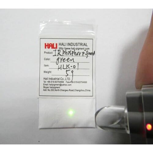Sell quality IR phosphor pigment, reaction fluorescent pigment by Infrared light,1lot=5gram IR pigment green, free shipping