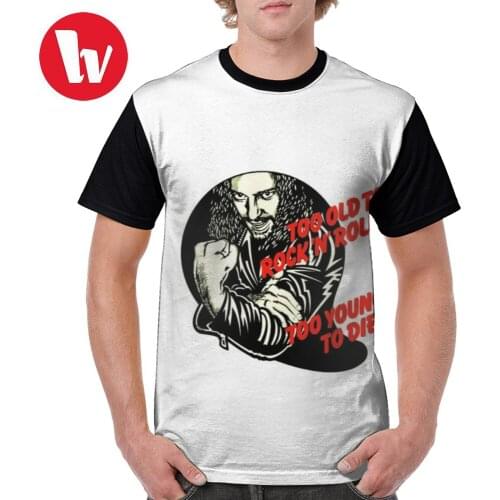 Jethro Tull T Shirt Jethro Tull Too Young Too Die Telur T-Shirt Men Short Sleeves Graphic Tee Shirt Oversize Tshirt