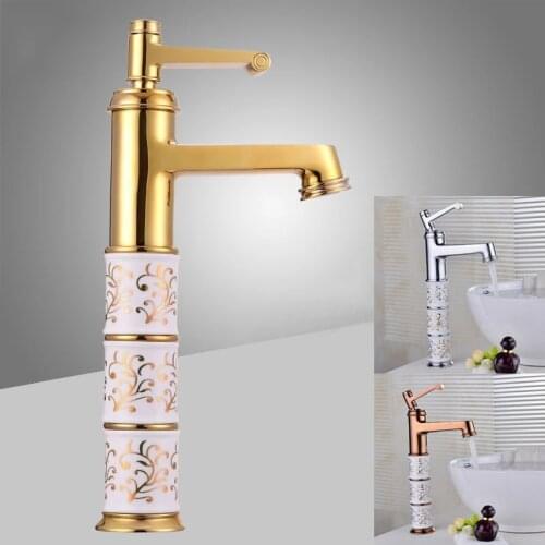 Chrome Brass Basin Faucets Bathroom Faucet Rose Gold Mixer Tap Single Handle Hot & Cold Washbasin Tap torneiras banheiro