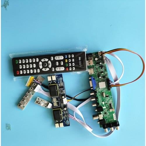 Kit for LM190E08-TLG5/LM190E08-TLG6 HDMI VGA Controller 4 CCFL board AV TV Digital LCD Panel USB DVB-T 30pin 1280X1024 remote
