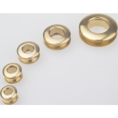 1 PCS 11*5mm Brass Gas Hole Screw Grommets Connection Eyelet DIY Bag Part Hardware Handmade Cloth Ring Leather Craft Buckle