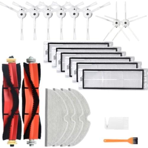 HOT！-for Roborock S6 MAXV S6 PURE S6 for Xiaomi Mijia 1/1S Robot Vacuum Cleaner Side Brush Main Brush Hepa Filter Parts