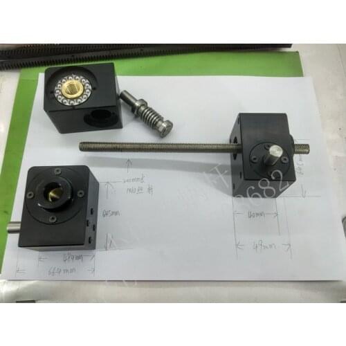 Small Reducer Worm Gear Lifting Adjustment Gearbox Speed Ratio 1:30 Factory Direct Sales Can Be Batch Processed