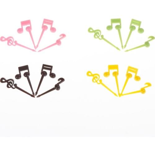 Musical Note Shape Forks Kitchen Tableware Food Fruit Fork Picks Set For Party Bar Kids Dessert