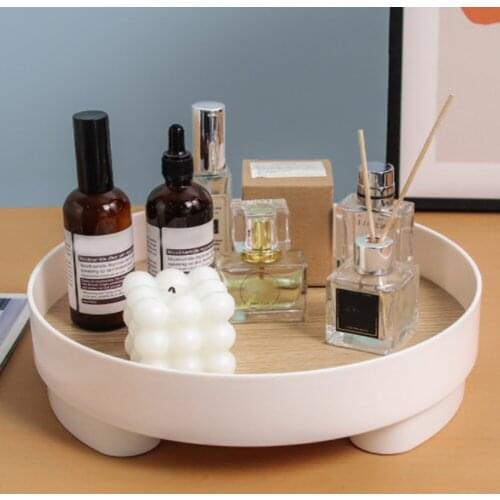 Desktop Storage Tray Round Key Fruit Ring Tray Holder Organizer Kitchen Serving Tray Home Decoration for Kitchen Living Room